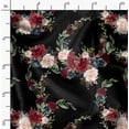 thumbnail image 2 of Soimoi Green Poly Georgette Fabric Peony Floral Decor Fabric Printed Yard 42 Inch Wide, 2 of 6