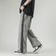 thumbnail image 2 of Pantalones anchos y rectos para hombre, estilo hip hop, hippie, informales, finos, de verano, novedosos en la estética clásica de la moda de Harajuku, 2 of 4
