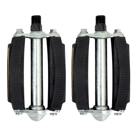 Rubber Block Pedals 9/16"""""""" beach of cruiser Bike Tricycle Platform Pedal Black