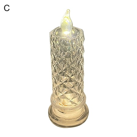 

jiaroswwei LED Candle Realistic Looking Reusable Plastic Mini Candle Lamp Tealight Night Lights for Home