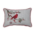 thumbnail image 1 of Pillow Perfect 629957 Noël Cardinal Oreiller Lombaire - Vert, 1 of 1