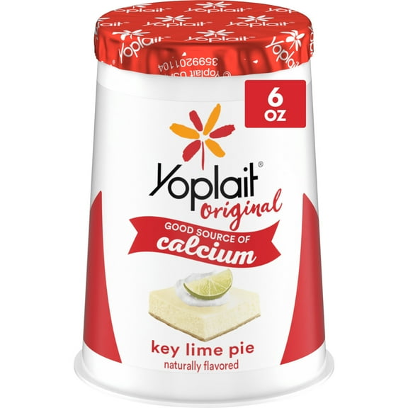 Yoplait Original Low Fat Key Lime Pie Yogurt Cup, Good Source of Calcium, 6 oz