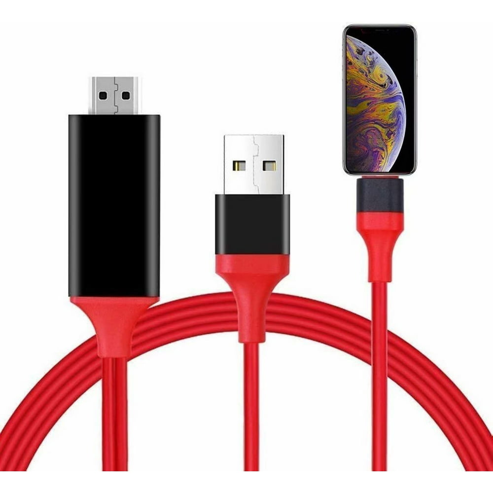 HDMI Cable for iPhone iPad, iPad iPhone to HDMI Adapter,for iPhone 11