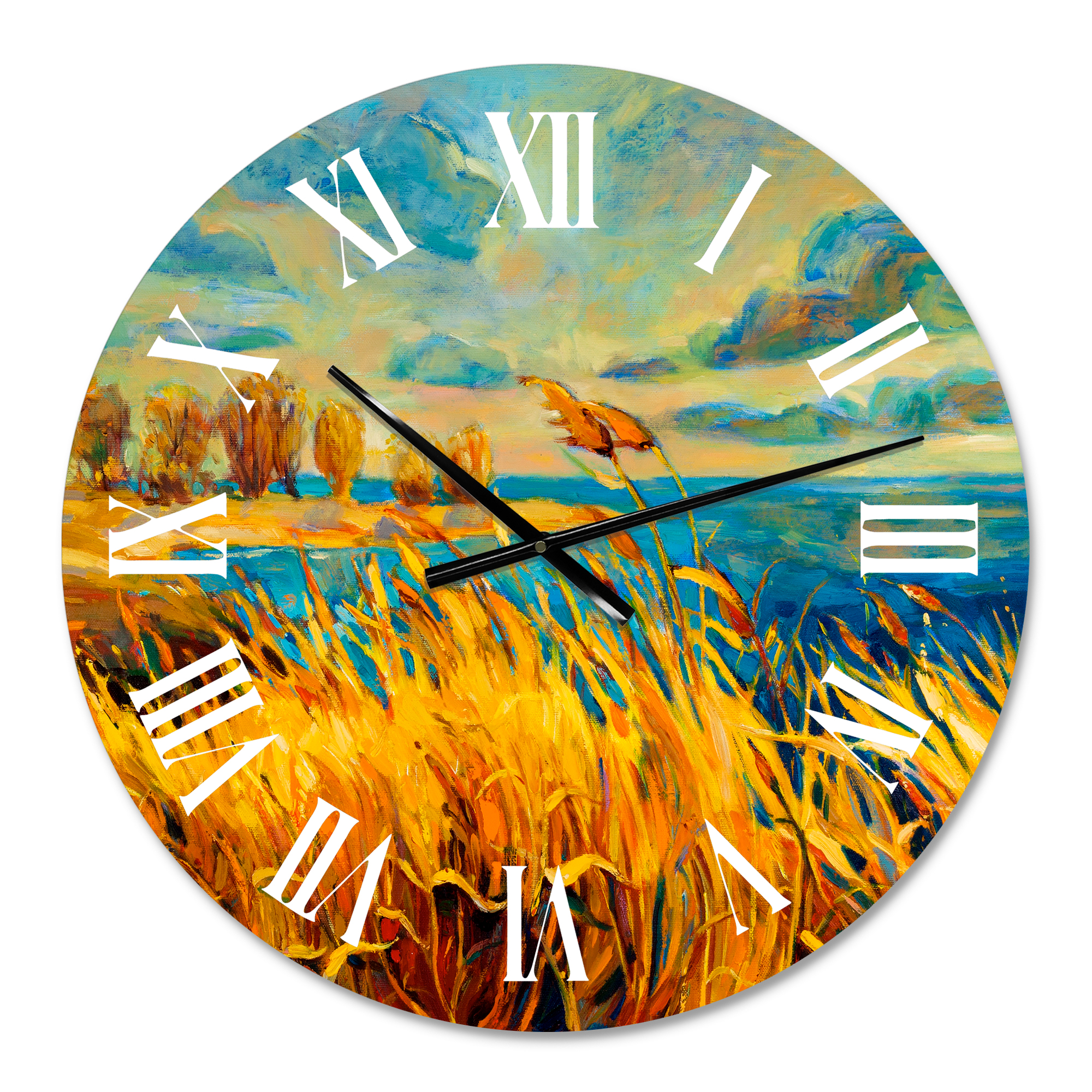 Designart 1 in Quartz Coastal Wall Clock