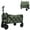 Army Green, variant on Expandable Dual-Layer Utility Wagon Grocery Cart for Camping, Shopping, Sports, Gardening, Fishing, Supports 225lbs, Brown