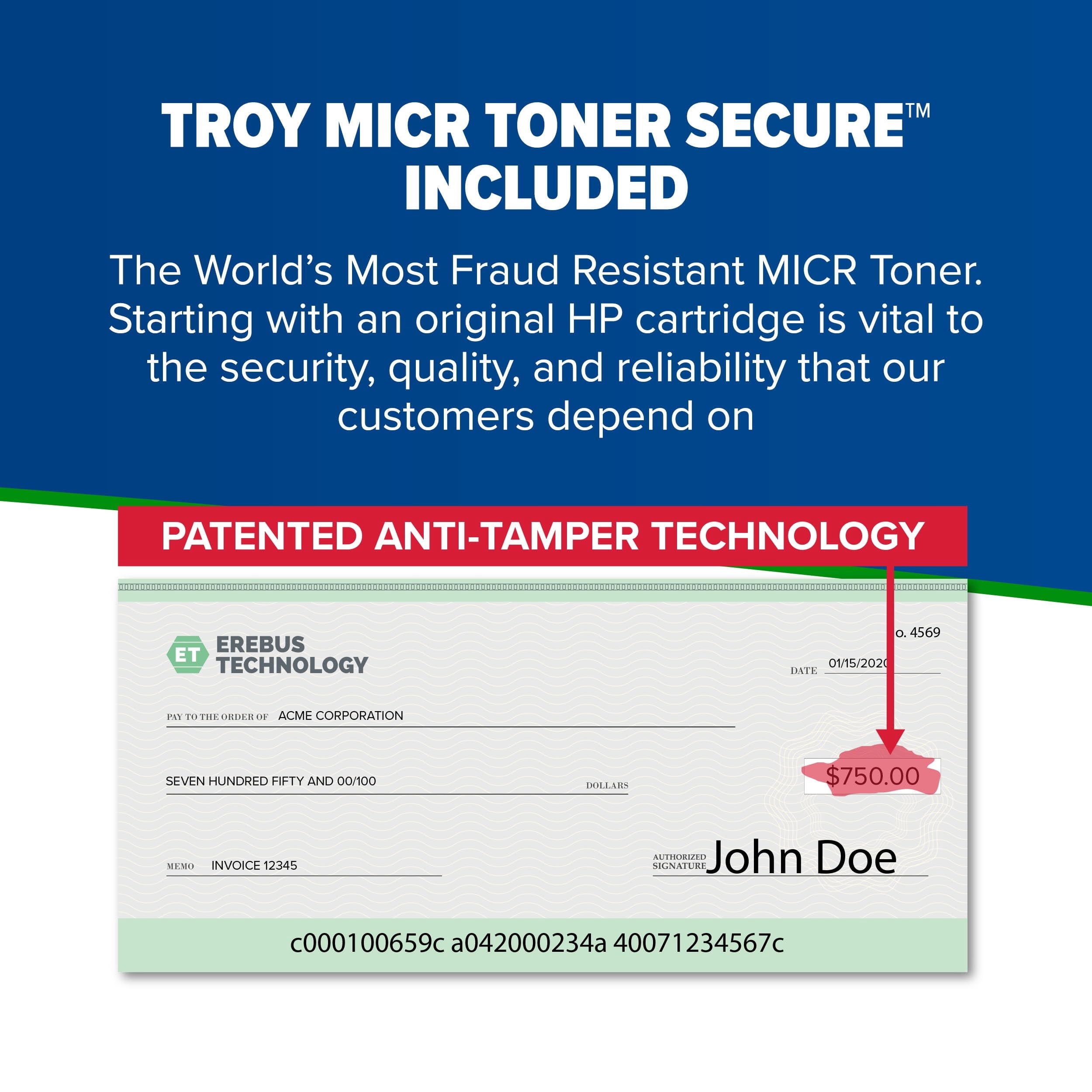 Troy 4001n MICR Printer w/1 Tray and 1 Lock 01-4001NM-111
