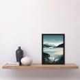 thumbnail image 2 of Luskentyre Sands Coastal Landscape Illustration Artwork Framed Wall Art Print A4, 2 of 4