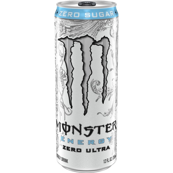 Zero Sugar Energy Drink, Zero Ultra Flavor, 12 oz Can