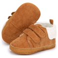 thumbnail image 3 of Meckior Baby Boys Girls Shoes Infant Warm Fleece Boots Newborn Winter Sneakers for First Walkers 3-18 Months, 3 of 7