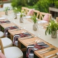 thumbnail image 3 of Grey Geometric Cloth Napkins, Modern Abstract Black White Red Striped Washable and Reusable Dinner Napkins Set of 4, Table Napkin for Kitchen Party Birthday Wedding Hotel Housewarming 20"x20", 3 of 8