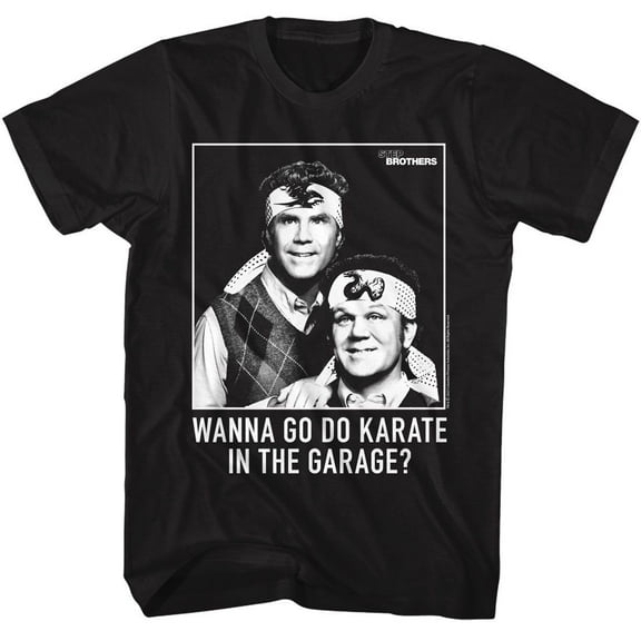 Step Brothers Wanna Go Do Karate in the Garage Men's T Shirt (Black, Adult6XL)