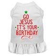 thumbnail image 1 of Go Jesus Sérigraphie Chien Robe Blanc Lg (14), 1 of 2