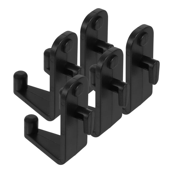 5Pcs Black Pegboard Hooks Single Hole Design for Hanging Keys Hats Bags and Other Items Versatile