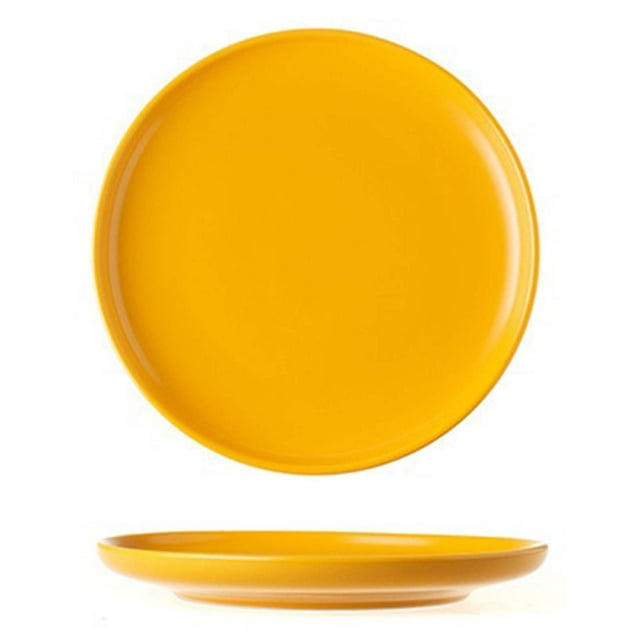 FUENTE Fábrica al por mayor nórdico hogar creativo cerámica occidental plato de carne Internet celebridad ronda pizza placa Comercio exterior transfronterizo
