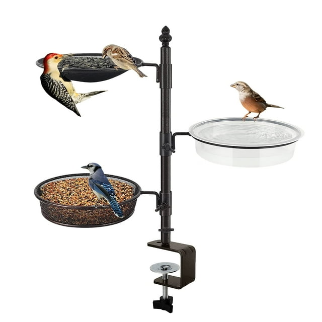 Comedero para pájaros Urban Deco, 3 bandejas, acero