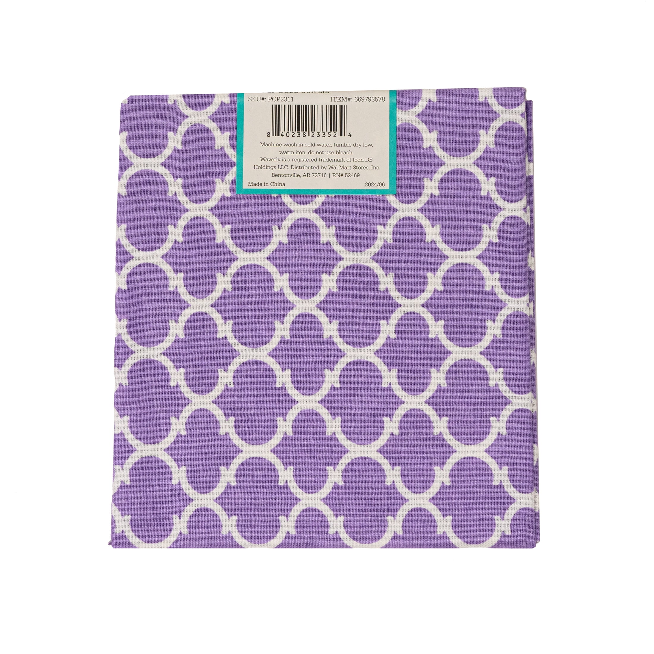 Waverly Inspirations Fat Quarter Precut 100% Cotton Prints Fabric Curl Lilac 18 in x 21 in for Quilting & Sewing