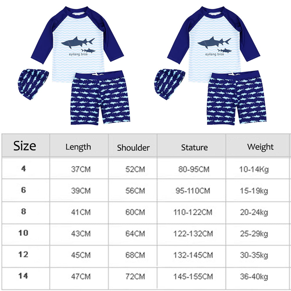 Peahefy 3 Pieces Baby Boy Printed Swimwear Set Quick Dry Beachwear Swimming Suit Shirt Shorts Hat Cap Boy Swimming Suit Boy Beachwear Walmart Canada