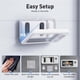 thumbnail image 3 of Shower Phone Holder with Wireless Bluetooth Speaker, Upgrade Shower Phone Holder Waterproof, 360° Rotation Shower Phones Holder Speaker, Angle Adjustable, Enhanced Sound Quality (White), 3 of 8