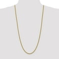 thumbnail image 4 of 14K Yellow Gold Rope Chain Necklace 30 inch 3 mm Regular with Lobster Clasp, 4 of 4
