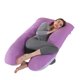 thumbnail image 1 of Almohada para embarazadas, almohada en forma de U desmontable y lavable, cojín grande, almohada de cintura, 1 of 5