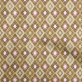 thumbnail image 1 of oneOone Cotton Silk Brown Fabric Check Sewing Craft Projects Fabric Prints By Yard 42 Inch Wide, 1 of 5