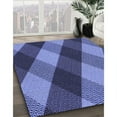 thumbnail image 3 of Ahgly Company Machine Washable Indoor Rectangle Transitional Sky Blue Area Rugs, 2' x 5', 3 of 7