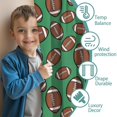 thumbnail image 3 of Kid Curtains,Football Icon Green Pattern Kid Insulated Curtains Set Of 2,Bedroom Essentials,Toddler Room Decor 42"x54", 3 of 5