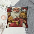 thumbnail image 2 of Qinduosi inches Christmas Pillow Covers Set of Stripe Xmas Elk Holiday Home Party Bed Sofa Decorations, 2 of 5