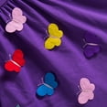 thumbnail image 5 of KAWELL Cotton Girls Flower Rainbow Short Sleeve Dresses Butterfly Animal for Kids 3-8 Years, 5 of 6