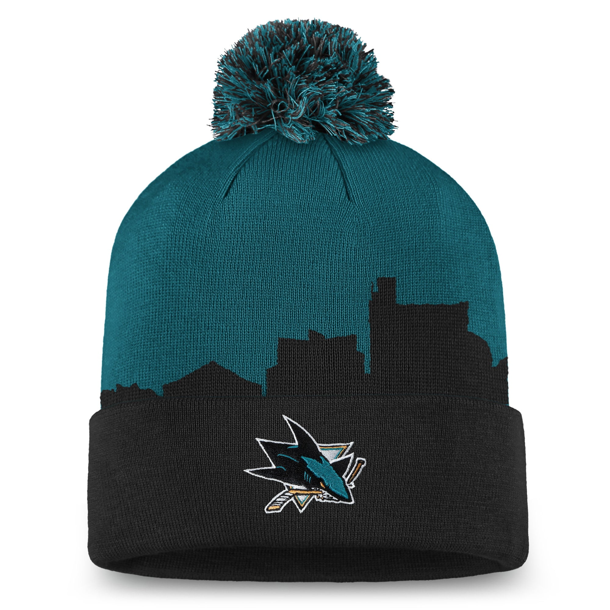 san jose sharks knit hat