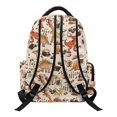 thumbnail image 2 of HELLHERO Cartoon Dinosaur & Coffee Print Breathable School Backpack for Elementary Elementary School, Side Pockets Durable 600D Polyester Zaino per ragazze, 2 of 6