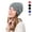 Light Gray, variant on PULLIMORE Women Men Wireless Bluetooth Smart Beanie Hats Winter Warm Knitted Music Caps with Built-in Headphones Headset Stereo Speakers and Mic (Red)
