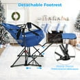 thumbnail image 4 of Ainfox Portable Hammock Camping Chairs with Footrest, Cup Holder, Headrest Cushion Pillow, Rocking, Fodable, Blue, 4 of 7
