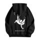 thumbnail image 4 of MHFRRA Sudadera con Capucha y Estampado Gráfico de Moda para Uso Informal y Actividades Al Aire Libre Negro, 4 of 5