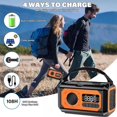 thumbnail image 3 of 3 in 1Solar Emergency Power + Lights + Radio Hand Crank Power Gener 12000mAh, 3 of 8