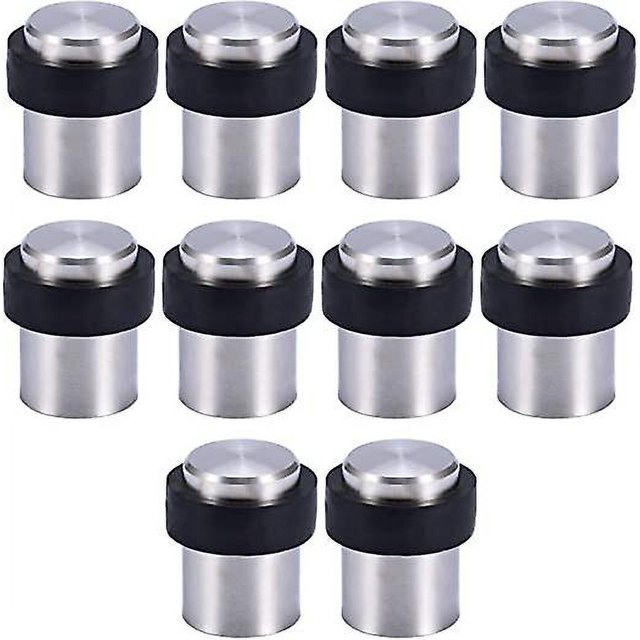 10 x Tope de puerta de suelo 4,5 cm Tope de puerta de acero inoxidable Tope de puerta