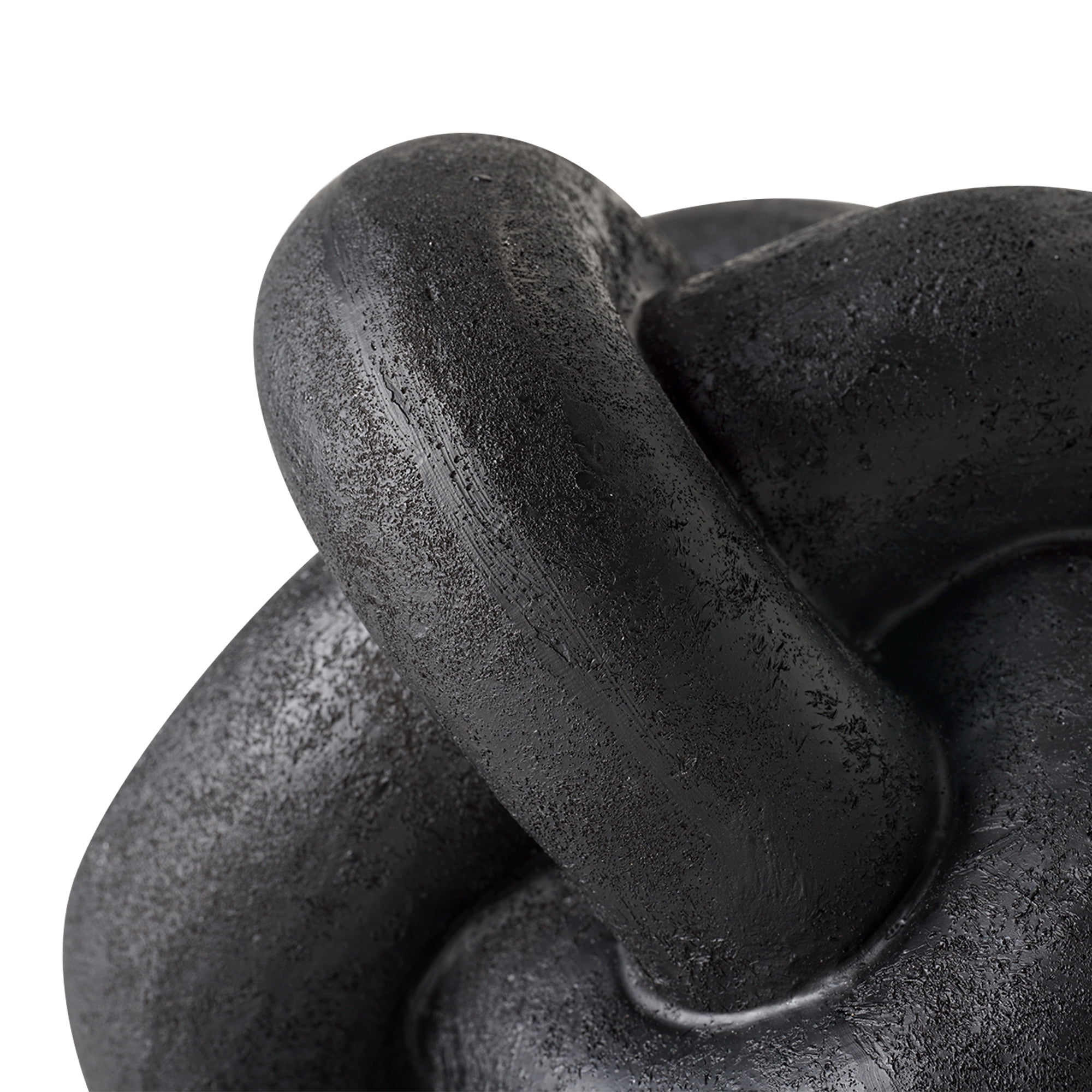 Mainstays Indoor Tabletop Resin Modern Black Knot 5.5" Decorative Figurine