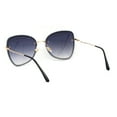 thumbnail image 4 of Womens Expose Lens Bow Shape Butterfly Chic Sunglasses Gold Smoke, 4 of 4