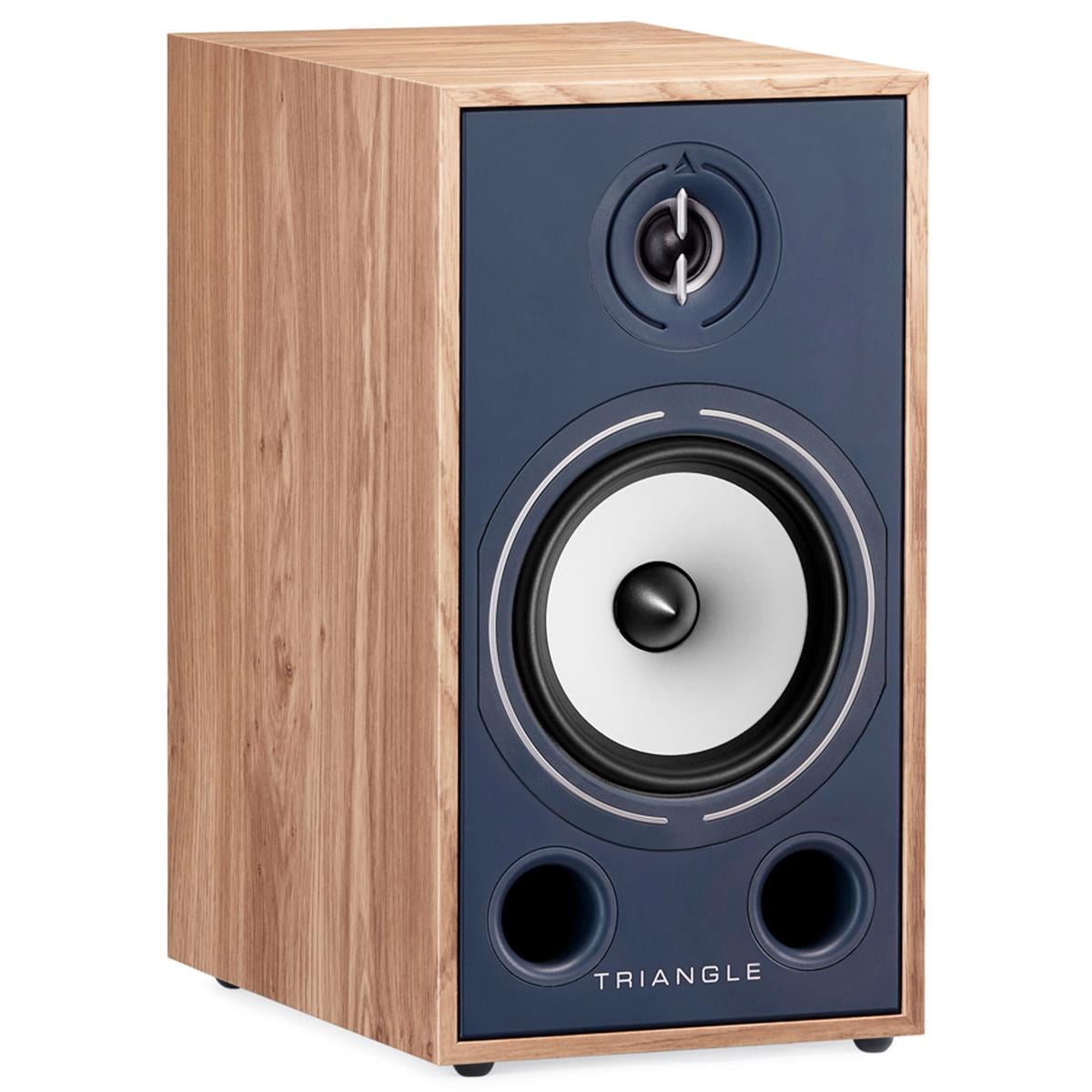 Triangle Borea BR03 Hi-Fi Bookshelf Speakers Pair (Blue Oak) for Home Theater Systems or Music, 100 W Power Handling, High Efficiency Horn-Loaded Tweeters, Excellent Realism, Fast and Accurate