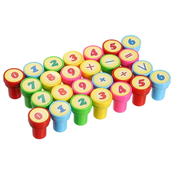 1 Set Number Stamps Self Inking, Numeral 0 to 9 Number Stamp Teacher Stamp Initial Stamp Ink Stamp for Class