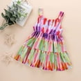 thumbnail image 6 of Fesfesfes Toddler Kid Baby Girl Summer Sleeveless Tie-dye Dress With Sling, 6 of 6