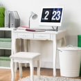 thumbnail image 3 of Costway Vanity Jewelry Wooden Makeup Dressing Table Set Stool Mirror & 4 Drawer, 3 of 10