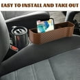 thumbnail image 3 of GOOHOCHY 2 cajas de almacenamiento para huecos de asientos de coche, organizador de relleno para huecos de asientos de coche con portavasos., 3 of 8