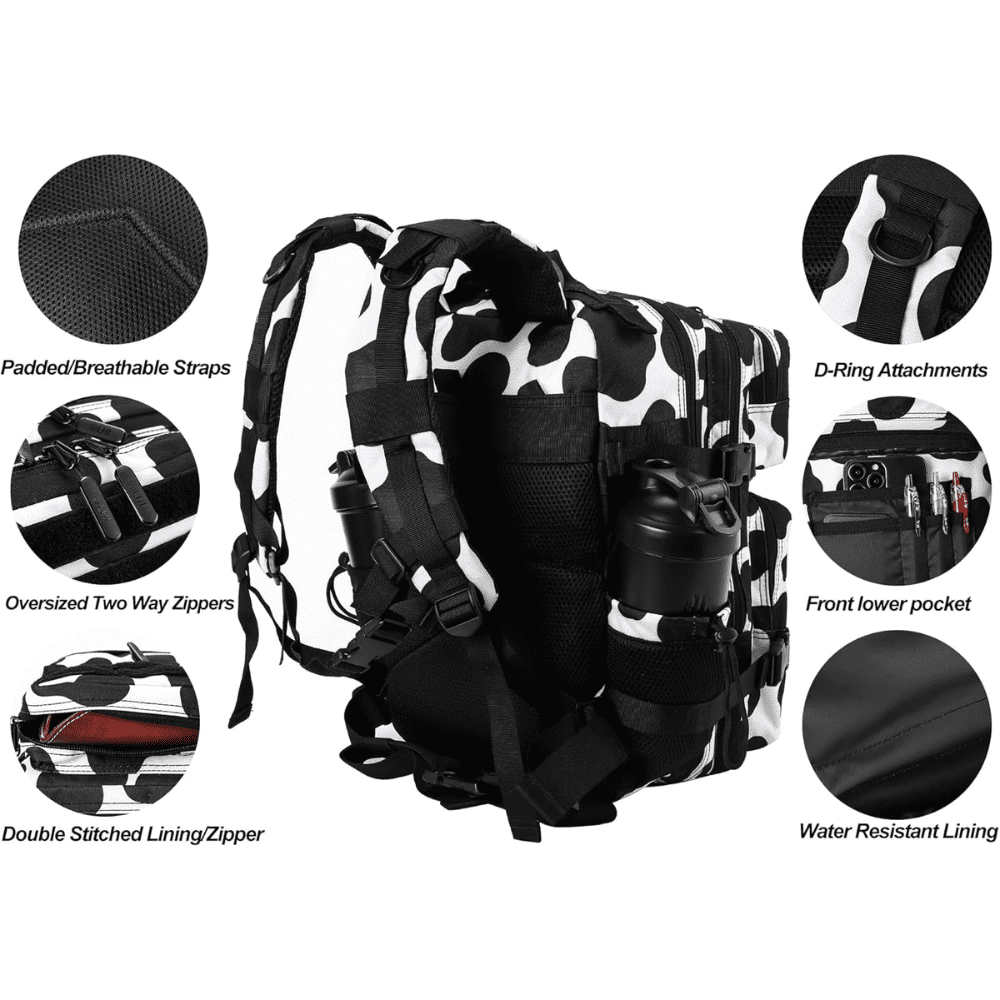 PAKNADA 45L Tactical Backpack,900D Oxford Waterproof Material For Outdoor Hiking Camping & Travel Bag