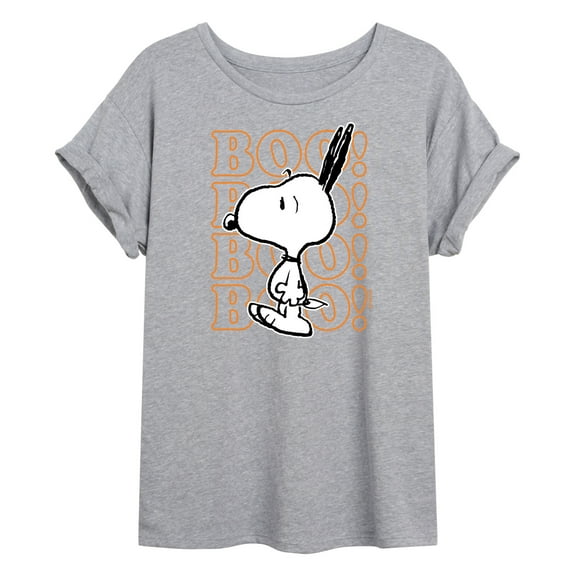 Peanuts - Boo Snoopy Scared - Women's Oversized T-Shirt