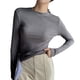 thumbnail image 1 of Camiseta básica de yoga de manga larga para mujer, estilo casual, cuello redondo, ajuste delgado, camiseta atlética para correr, 1 of 5