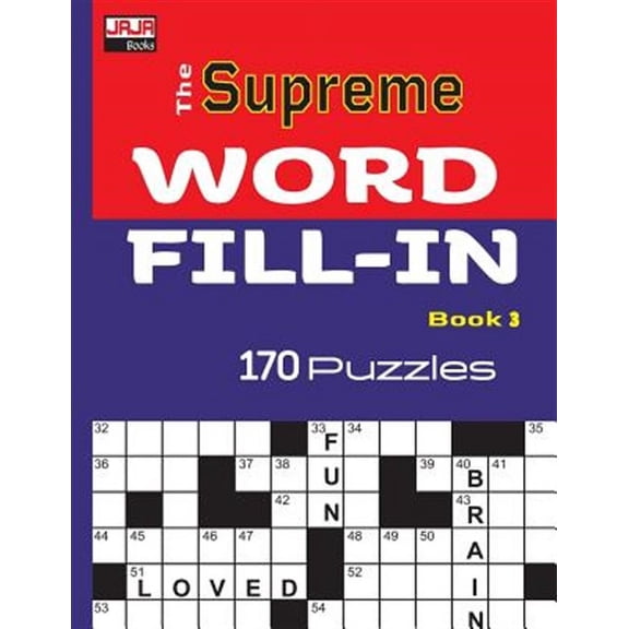 The Supreme WORD FILL-IN, Book 3, (Paperback)
