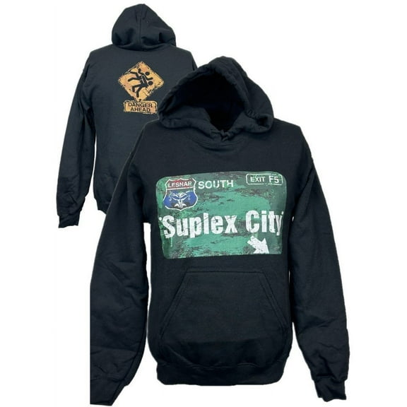 Brock Lesnar Suplex City Danger Ahead Pullover Hoody Sweatshirt
