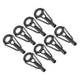 thumbnail image 1 of Unique Bargains 3.4mm Acier Inoxydable Tige de Pêche Réparation Kit Pole Ring Guide de Remplacement, Noir 8 Pack, 1 of 5