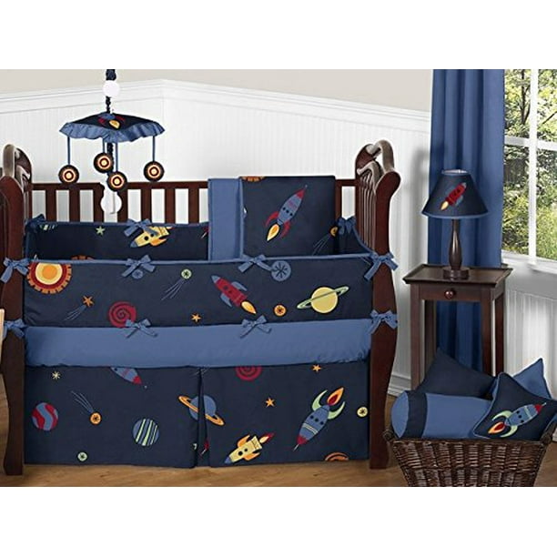 Fitted Crib Sheet For Space Galaxy Baby Toddler Bedding Set